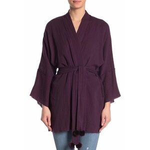 NWT JOHNNY WAS Calme Double Gauze Belted Kimono